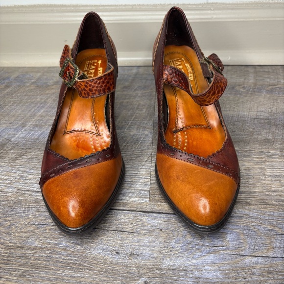Lartiste spring step Ostentatious Mary Jane pump leather boho - Picture 3 of 10